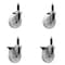 Service Caster 5'' Nylon Wheel Swivel 1'' Expanding Stem Caster Set 2 Brakes, 4PK SCC-EX20S514-NYS-2-PLB-2-1 - alternate 1